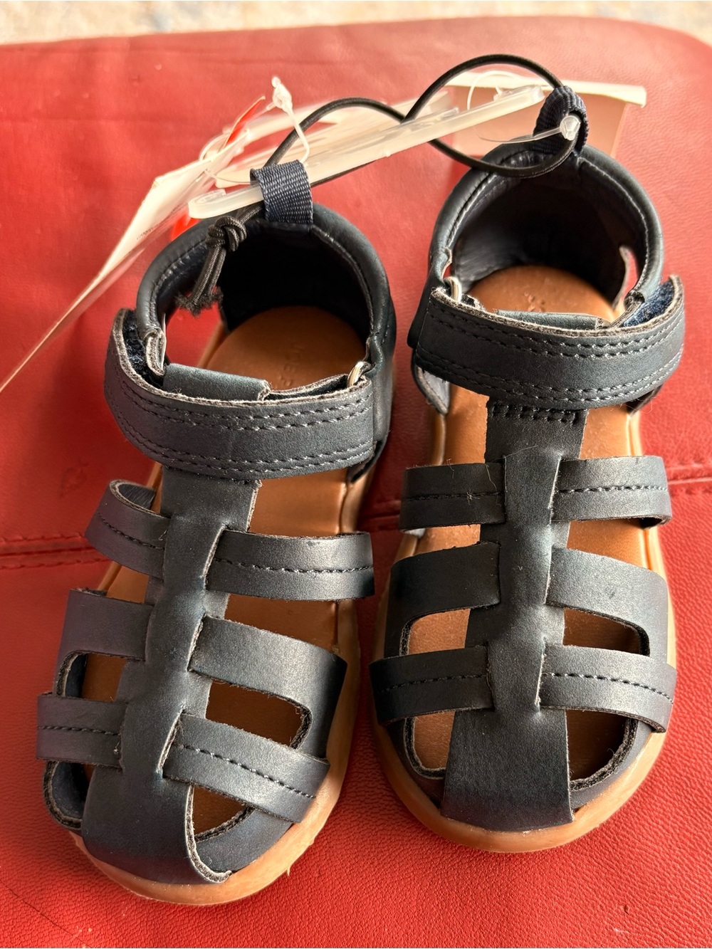 Joe Fresh Navy Blue Kids Strappy Sandals